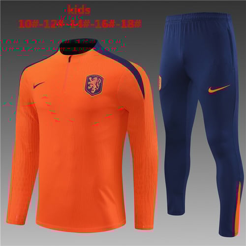 Survêtement orange demi-zip pour enfant 24/25 Pays-Bas