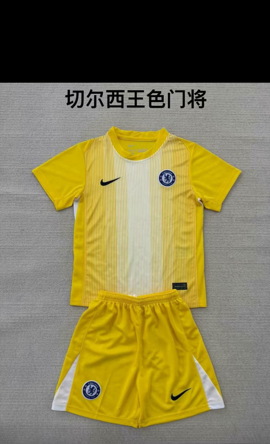 Maillots enfants 25/26 Nouveau gardien de but couleur roi de Chelsea