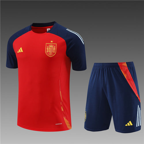 Maillots d'entraînement rouges de l'Espagne 24/25