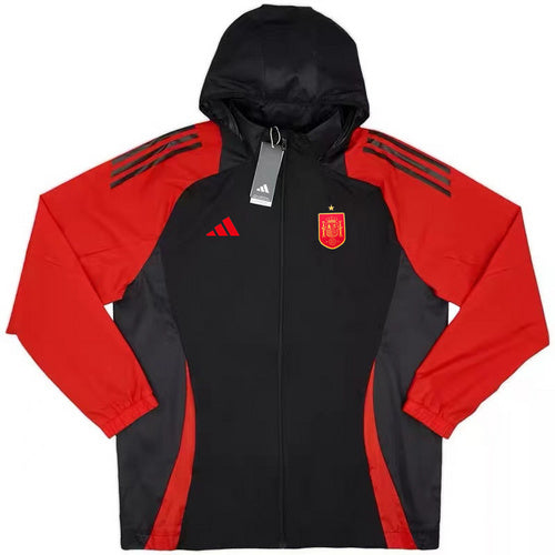 Coupe-vent rouge et noir Espagne 24/25