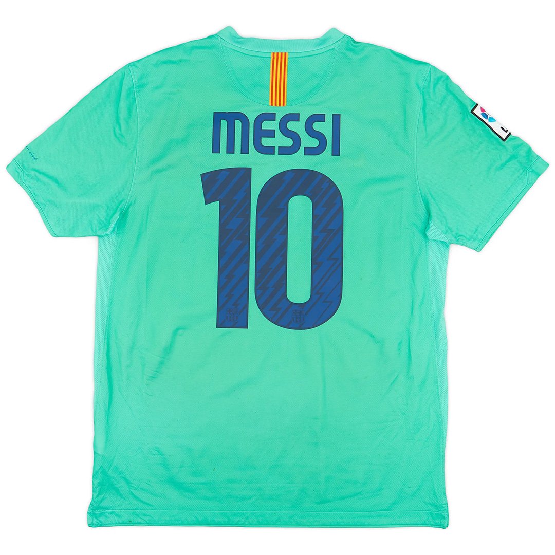 Maillot rétro Messi 10 Barcelone extérieur 2010/11
