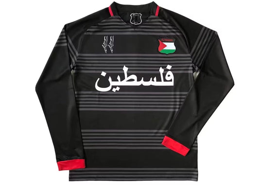 Fans Version 24/25 Palestine noir gris manches longues