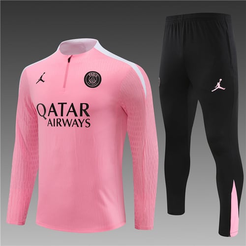 Survêtement PSG rose demi-zip 24/25