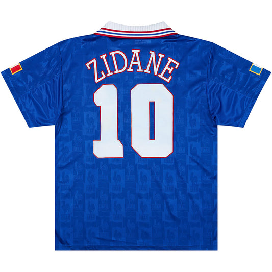 Maillot rétro Zidane 10 France Domicile Coupe d'Europe 1996