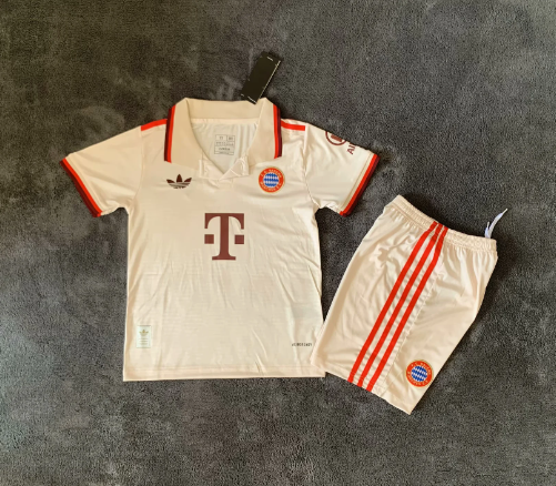 Maillots enfants 24/25 Bayern Munich troisième à l'extérieur