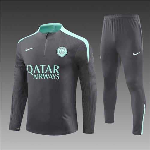 Survêtement PSG gris foncé demi-zip 24/25