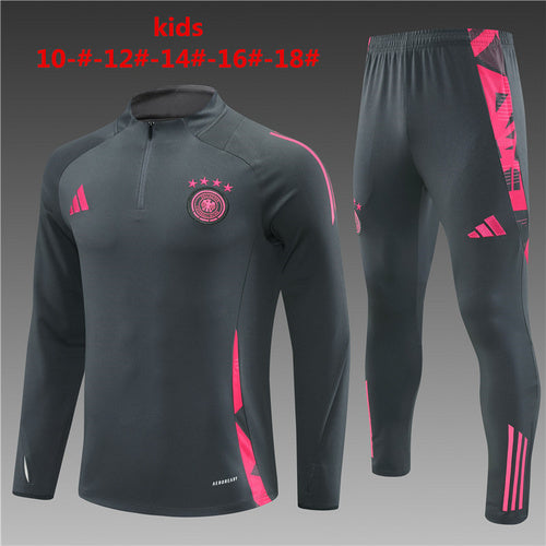 Survêtement demi-zip gris foncé pour enfant 24/25 Allemagne