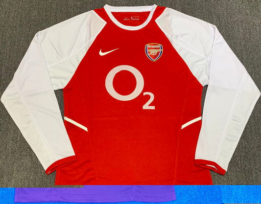 Maillot rétro 02/03 Arsenal domicile manches longues