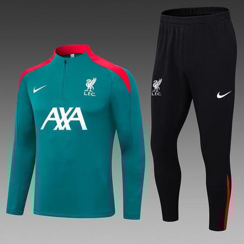 Survêtement Liverpool demi-zip vert 24/25