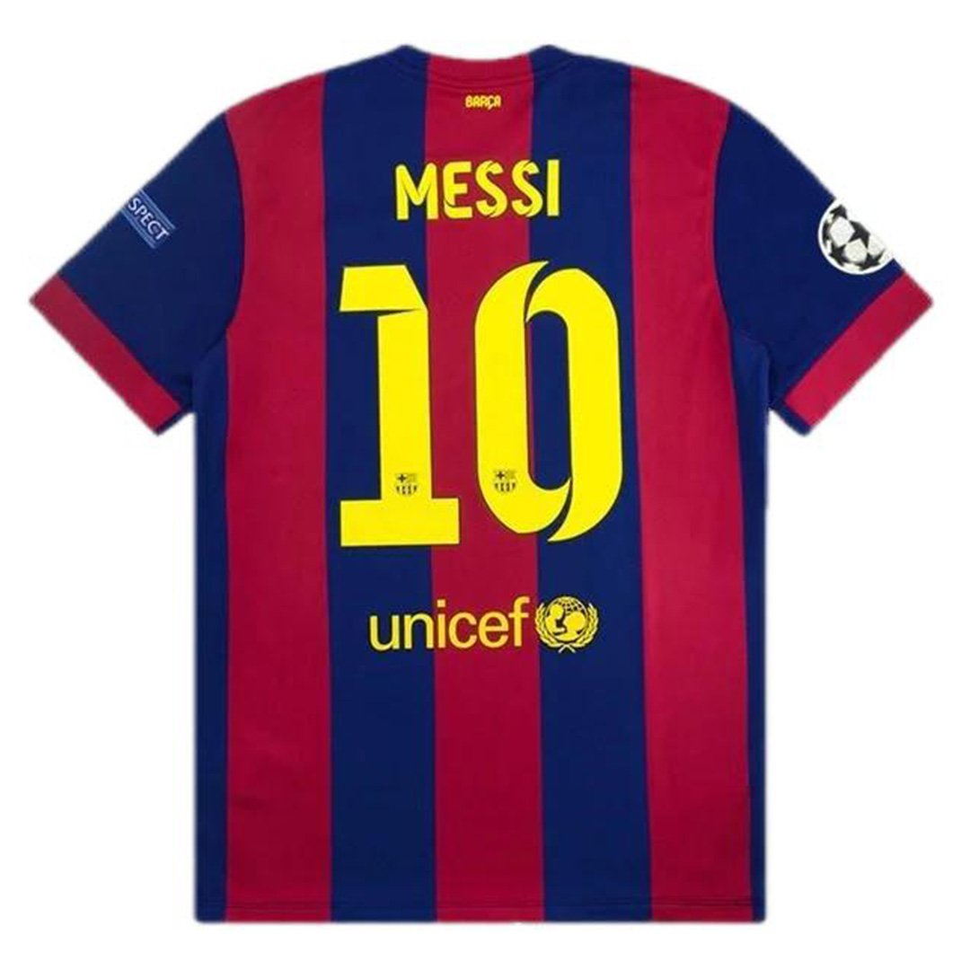 Maillot Messi 10 Rétro Barcelone Domicile 2014/15