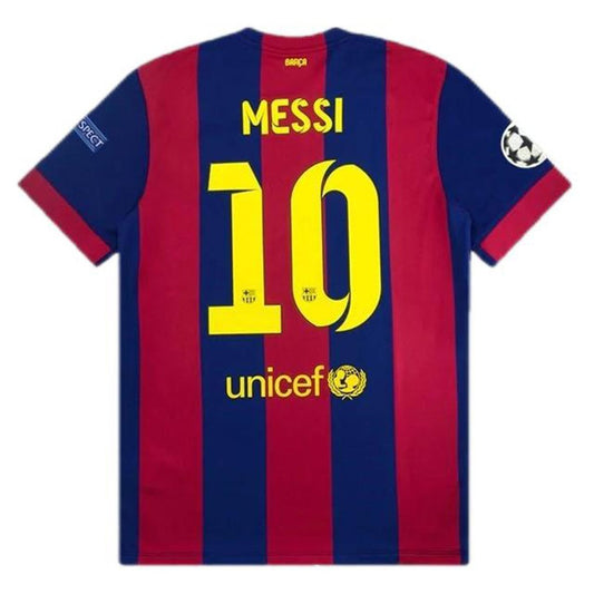 Maillot Messi 10 Rétro Barcelone Domicile 2014/15