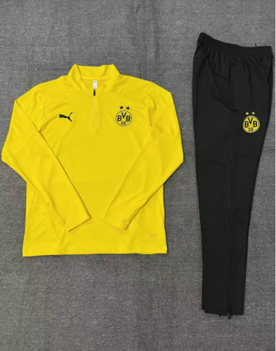 Survêtement demi-zip jaune Dortmund 24/25 pour enfant