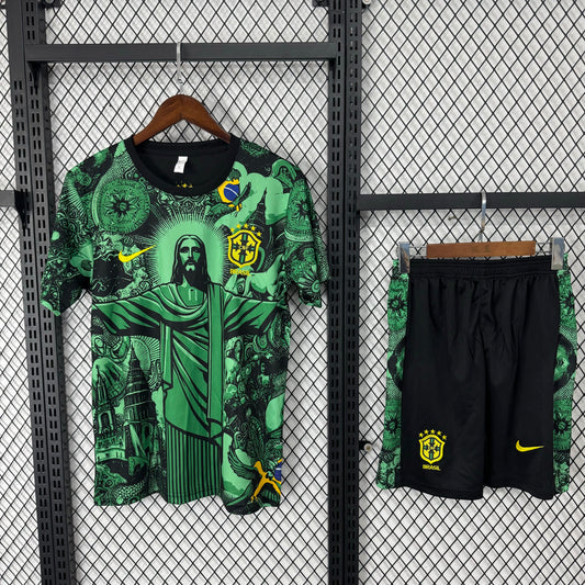 Maillots d'entraînement verts du Brésil