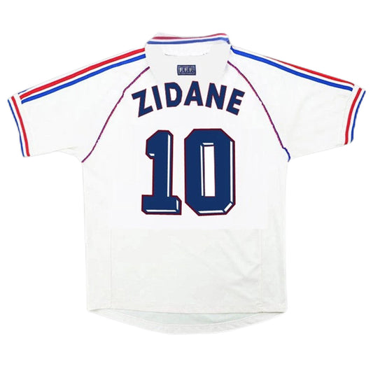Maillot rétro Zidane 10 France Extérieur Coupe du Monde 1998