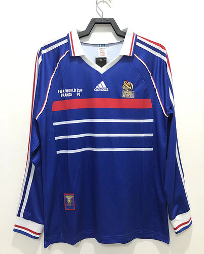 Maillot rétro France Domicile Manches Longues 1998