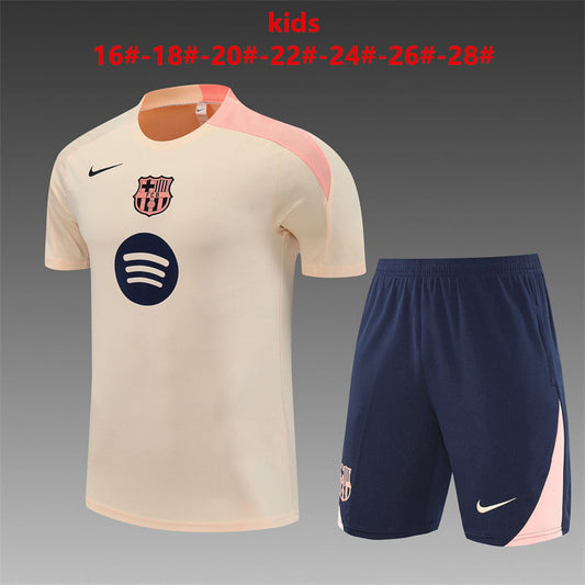 25/26Maillots d'entraînement pour enfants de Barcelone
