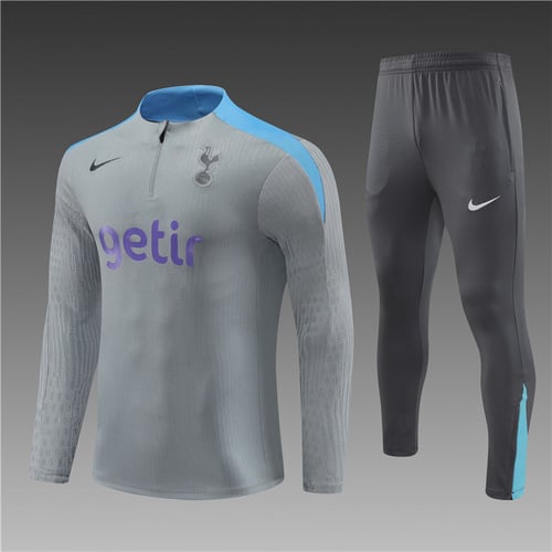 Survêtement demi-zip gris clair Tottenham 24/25