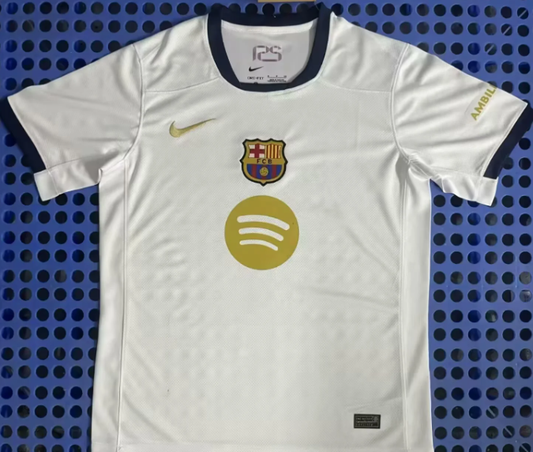 Version 2526 pour les fans de Barcelone, publicité en cercle blanc, édition spéciale jaune