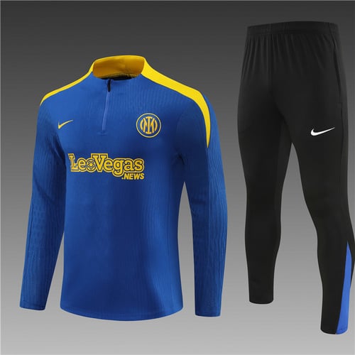 Survêtement demi-zip bleu Inter Milan 24/25