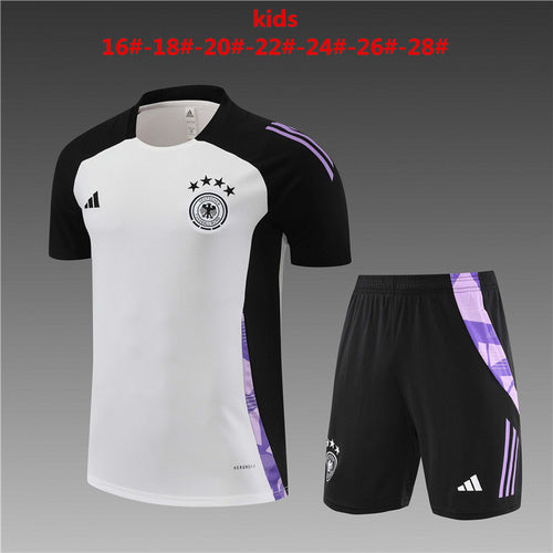 Maillots d'entraînement blancs pour enfants de l'Allemagne 24/25
