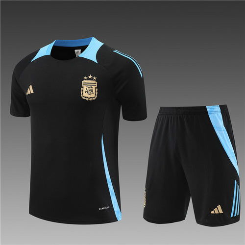Maillots d'entraînement noirs de l'Argentine 24/25