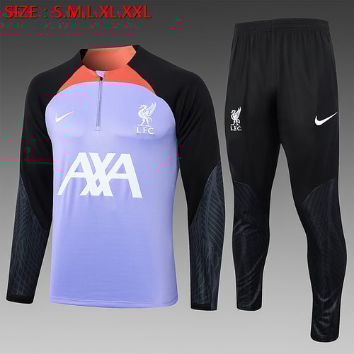 Survêtement Liverpool demi-zip violet clair 24/25