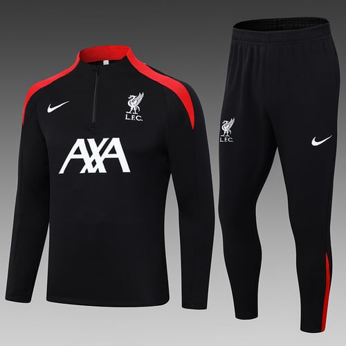 Survêtement Liverpool demi-zip noir 24/25