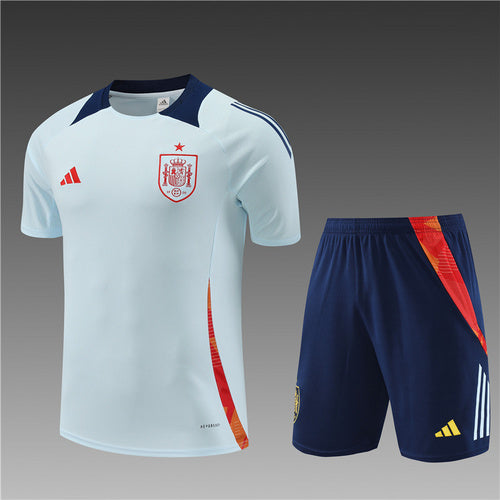 Maillots d'entraînement bleu clair de l'Espagne 24/25