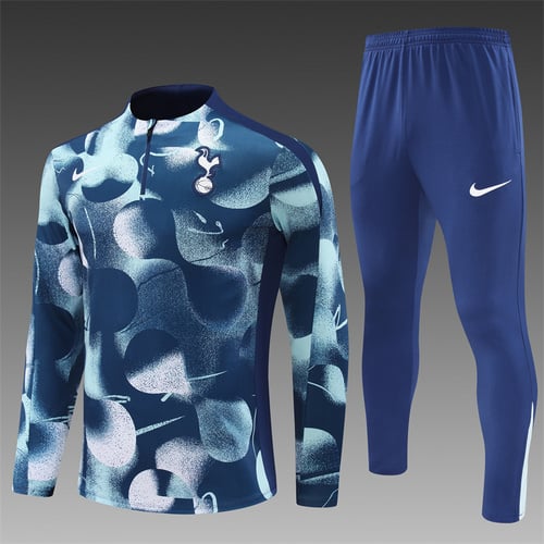 Survêtement Tottenham bleu royal demi-zip 24/25 Camouflage