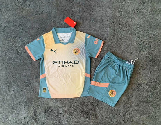 Maillots enfants 24/25 Manchester City troisième à l'extérieur