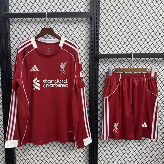 Adults kits 25/26 Liverpool home long-sleeved