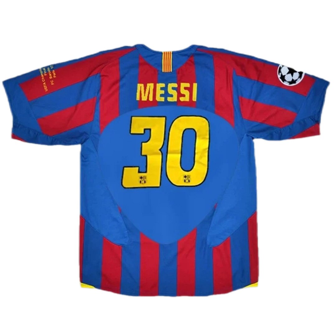 Maillot Messi 30 Retro Barcelone UCL Final Domicile 2005/06