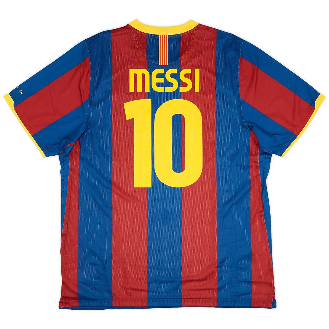 Maillot rétro Messi 10 Barcelone Domicile 2010/11