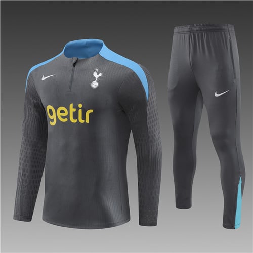 Survêtement demi-zip gris foncé Tottenham 24/25