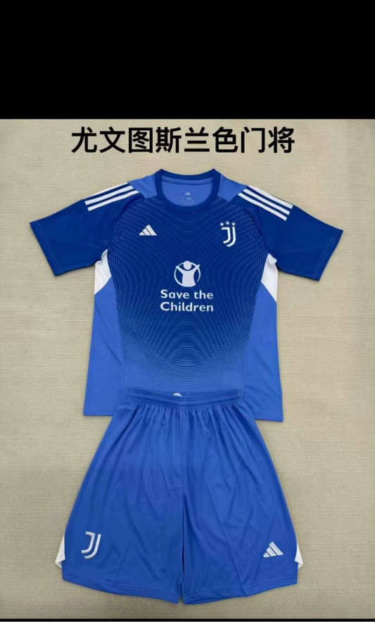 Ensemble de gardien de but bleu Juventus 25/26 pour adulte