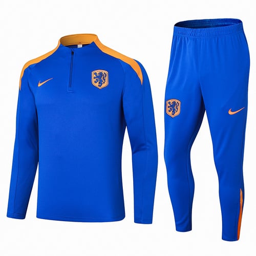 Survêtement demi-zip bleu Pays-Bas 24/25