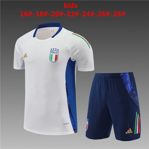Ensembles d'entraînement pour enfants Italie 24/25 blancs
