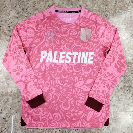 Fans Version 23/24 Palestine Manches longues Camouflage rose Anglais