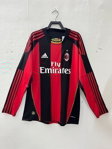 Retro 10/11 AC Milan Home Long Sleeve