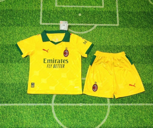 Maillots enfants 25/26 AC Milan deuxième à l'extérieur