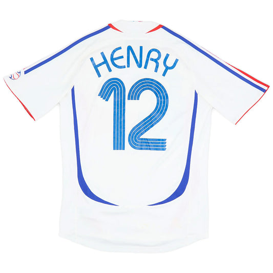 Maillot rétro HENRY 12 France Extérieur Coupe du Monde 2006