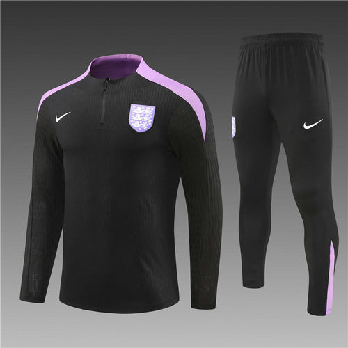 Survêtement noir demi-zip Angleterre 24/25